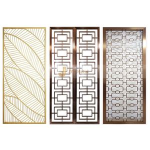 Paravents décoratifs d'intérieur en acier inoxydable découpé au laser, translucides, imperméables, durables, mobiles et faciles à installer – Offre Spéciale - Product Image 6