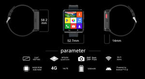 Téléphone à écran tactile complet compatible 4g Smartwatch avec Wifi Carte SIM GPS Carte SIM Meilleure montre intelligente 4g Android Smartwatch pour hommes - Product Image 4