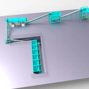 30-50/H Massen misch dünger Bb Misch granulat Produktions linie Compound Bulk Blending Dünger herstellungs maschine