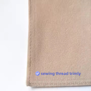 Piccoli orecchini <span class=keywords><strong>in</strong></span> <span class=keywords><strong>tessuto</strong></span> scamosciato Ultra Fine <span class=keywords><strong>in</strong></span> fibra borsa per gioielli con rossetto nero regalo cosmetici <span class=keywords><strong>in</strong></span> velluto con Logo personalizzato - Product Image 3