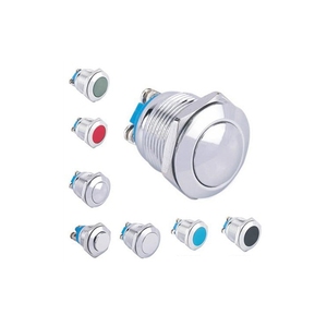 Nhà máy chuyển đổi 8mm/10mm/12mm/16mm/19mm/22mm/25mm/28mm/30mm ON OFF nút kim loại pushbutton với kết nối Led Push nút ánh sáng - Product Image 2