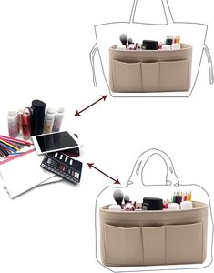 Organizador <span class=keywords><strong>de</strong></span> bolso <span class=keywords><strong>de</strong></span> fieltro, <span class=keywords><strong>bolsa</strong></span> dentro <span class=keywords><strong>de</strong></span> la <span class=keywords><strong>bolsa</strong></span>, organizador para bolso <span class=keywords><strong>de</strong></span> mano, compatible con Speedy y Neverful - Product Image 4