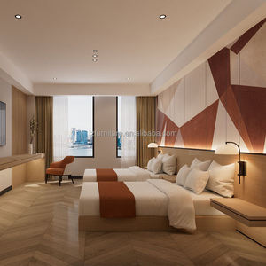 Camas Modernas de Madera para Hotel, Juego de Muebles para Sala de Estar y Dormitorio, Venta al Por Mayor de Fábrica, Muebles para el Hogar y Hoteles - Product Image 6