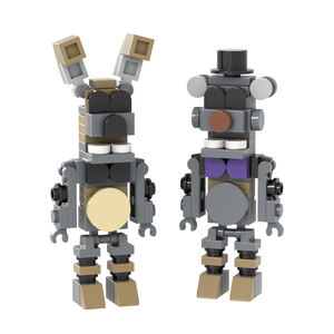 Ours de minuit FNAF MOC1643 la mascotte inachevée mimique <span class=keywords><strong>Bub</strong></span> Gator mascotte Mini blocs de construction ensembles jouets éducatifs pour enfants - Product Image 4