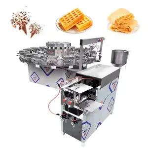 Hot Selling Rolled Sugar Cone Baking Machine / Ice Cream Cone Making Machine / Pizza Waffle Cone Production Line