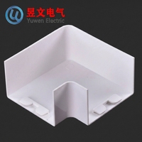 Accessoires pour gaines de câbles en PVC ignifuges : Connecteurs, coudes et embouts en plastique ignifuges pour gaines de câbles
