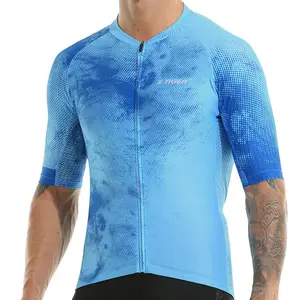 पुरुषों की साइकल चलाना कपड़े लघु आस्तीन शीर्ष पर्वत बाइक की सवारी खेल टी शर्ट पतली शैली त्वरित सूखी