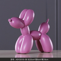 Moderne Nordique Chiot Résine Ballon Chien Artisanat Créatif Sculpté Gravure En Métal pour La Maison Salon Cadeau pour En Gros