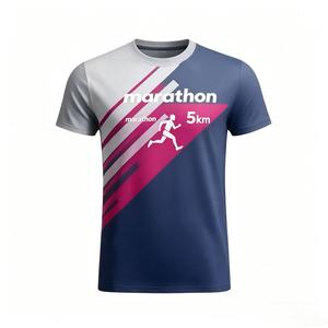 Wholesale Marathon Event Running <b>T</b> <b>Shirt</b> Advertising 3d Printing <b>T</b> <b>Shirt</b> <b>Polyester</b> Custom Logo Blank Sublimation <b>T</b> <b>Shirts</b> - Product Image 1