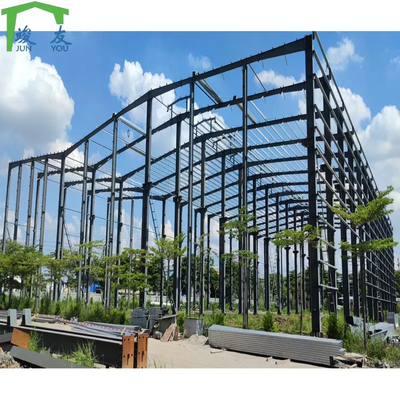 Construction Factory Building With Metal Frame Design Prefabricated Steel Structure Warehouse Aircraft
