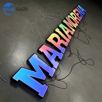 Livraison rapide, directement de l'usine, enseignes électroniques personnalisées, enseigne LED RGB, enseigne à lettres RGB, enseigne lumineuse LED pour extérieur