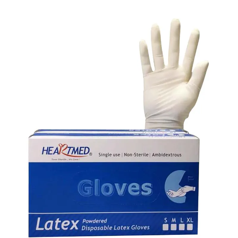 マレーシア認定卸売使い捨て非滅菌検査パウダーフリーラテックス手袋