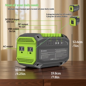 Портативная электростанция OTHC A2, выходная мощность 200 Вт, емкость 145 Вт·ч/39000 мА·ч, зарядка от солнечной панели, выход USB/DC, держатель, фонарик, для использования на открытом воздухе - Product Image 3