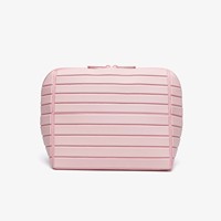 Sac de maquillage de voyage pliable à compartiments multiples, fermeture éclair en PVC, grande capacité, pochette de rangement pour cosmétiques et soins de la peau