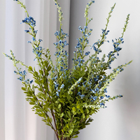 Plantes décoratives artificielles en soie Salvia, style européen, imperméables, pour la maison et les mariages, arrangement floral artificiel