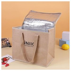 Bolsa Térmica Aislante de Aluminio para Alimentos, Reutilizable, Reciclada, con Logotipo Personalizado, de Gran Capacidad, para Picnic y Almuerzo - Product Image 4