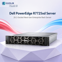 Server PowerEdge R7725xd 2U Dual Socket AMD EPYC 9005 Series dengan 24 Slot DDR5, PSU Redundant untuk Data Center Colocation IDC Server