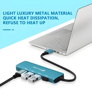 Adaptador Multipuerto USB SYONG, Divisor USB con Puerto USB 3.0, Estación de Acoplamiento USB para MacBook <span class=keywords><strong>Pro</strong></span>/Air 2020/<span class=keywords><strong>2019</strong></span>, Surface <span class=keywords><strong>Pro</strong></span> - Product Image 3