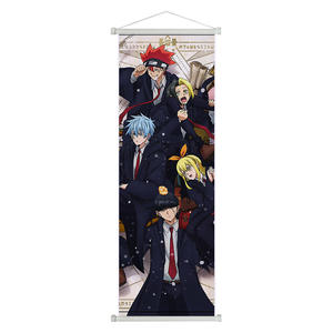 6 Designs 25*75cm Affiche <span class=keywords><strong>Manga</strong></span> Mashle Personnage d'Anime en Tissu, Décoration Murale en Rouleau, Tableaux à Suspendre pour Fans d'Anime - Product Image 5