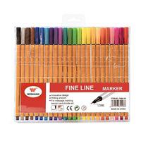 Lot de stylos feutres à pointe fine colorés, imperméables, pour le bureau, l'école, les cadeaux, les outils de dessin en classe - Vente chaude