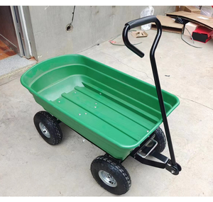 Phổ biến Bốn bánh xe Trọng lượng nhẹ 125L <span class=keywords><strong>tc4253</strong></span> kim loại bốn bánh tay xe tải vườn Dump tipper giỏ hàng cho công cụ Giao thông vận tải - Product Image 3