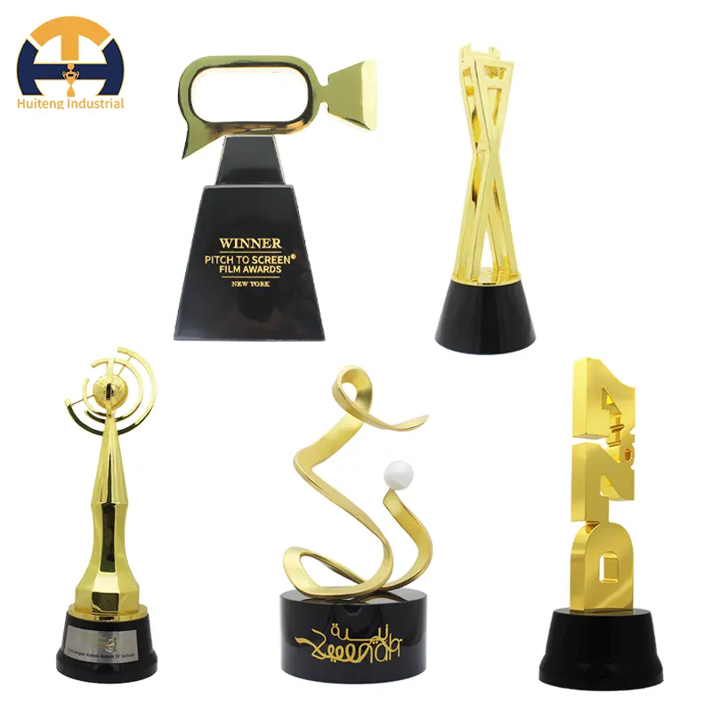 Custom Metal Award Trofeeën Design Awards Film En Televisie Karakter Trofeeën En Ere Vergulde Trofeeën