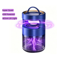 Nueva Lámpara Antimosquitos Recargable por USB, Tipo Succión, Luz UV, Trampa para Mosquitos con Luz Nocturna, Silenciosa y Segura para el Hogar y el Dormitorio
