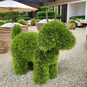 Искусственные растения H37см для декора сада, имитация собаки из боксвуда, оптом, на заказ, устойчивые к УФ-излучению, экологически чистые, для улицы - Product Image 5