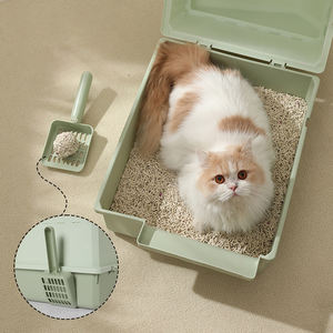 Gran oferta de <span class=keywords><strong>Amazon</strong></span>, nuevos suministros para mascotas, inodoro grande desmontable completamente cerrado para gatos con caja de arena para gatos con puerta - Product Image 5