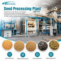 Usine de traitement des graines de sorgho Mufeng 4-10T/H avec classificateur d'air et nettoyeur de grains
