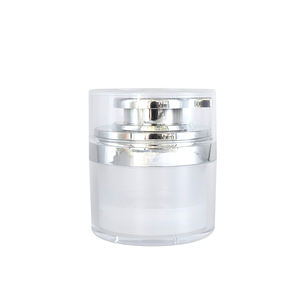 <span class=keywords><strong>2022</strong></span> coffret cosmétique de luxe 1oz, 15ml, 30ml, pot de pompe rond blanc et argent sans air 50ml, pot de <span class=keywords><strong>crème</strong></span> de <span class=keywords><strong>crème</strong></span> <span class=keywords><strong>solaire</strong></span> sans air PCR - Product Image 2