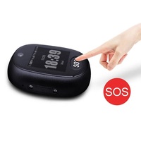 V45 Mini Rastreador GPS Portátil 4G para Niños, Resistente al Agua IP67, Rastreadores GPS Personales, Llamada Bidireccional, Botón SOS, Dispositivo de Rastreo GPS para Personas Mayores