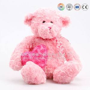 ICTI vérifié personnalisé coeur rouge amour ours en peluche jouet OEM peluche avec remplissage en coton PP certifié EN71/123 - Product Image 3