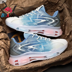 Chaussures de sport décontractées pour hommes, nouvelle collection, double couche pour un confort optimal, légères, respirantes, avec doublure en mesh, pour un usage quotidien au printemps - Product Image 2