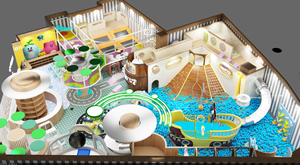Équipement de terrain de jeu intérieur pour parc pour enfants au design personnalisé Centre de jeu intérieur modulaire et souple <span class=keywords><strong>Funland</strong></span> pour enfants - Product Image 4