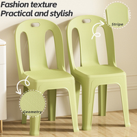 Chaise Moderne Double Usage Jieyang Xingsheng, Tabouret à Dossier en Plastique, Petite Table à Manger Empilable, Meuble de Loisirs Maison/Bureau
