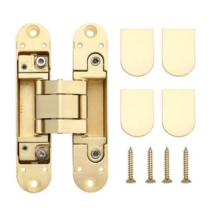 مفصلات أبواب خفية ثلاثية الأبعاد قابلة للتعديل من سبائك الزنك، مفصلات مخفية بزاوية 180 درجة للأبواب الثقيلة في غرف النوم طراز H-60 - Product Image 4