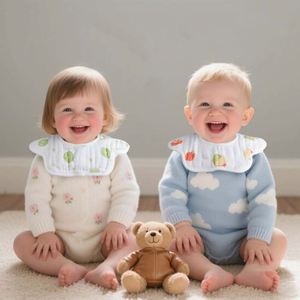 Bavoirs pour bébé en mousseline de coton bio, unisexe, lavables en machine, rotation à 360 degrés, antibactériens, prix de gros usine - Product Image 1