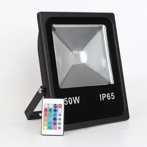 50W 100W RGB LED Flutlicht Außen Wasserdichter Scheinwerfer Farbwechsel Dimmbare Wand leuchten mit Fernbedienung