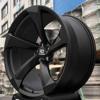 Velg Racing Monoblock Deep Concave Forged Custom 5x112 5x120 5x114.3 untuk Mobil Audi VW Golf Mk7 Passat B8 Tiguan