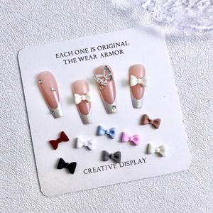 Décoration d'ongles en résine 3D, <span class=keywords><strong>mini</strong></span> nœud papillon pour ongles de couleur <span class=keywords><strong>macaron</strong></span> - Product Image 1