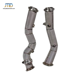 Tubo <span class=keywords><strong>de</strong></span> <span class=keywords><strong>Escape</strong></span> Delantero <span class=keywords><strong>de</strong></span> Acero Inoxidable Premium Directo <span class=keywords><strong>de</strong></span> Fábrica para Mercedes Benz W205 C43 AMG con Volante a la Derecha y Malla Protectora Térmica - Product Image 3