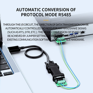 Chuyển đổi thụ động hai chiều OEM <span class=keywords><strong>RS232</strong></span> để RS485/RS422 chuyển đổi <span class=keywords><strong>DB9</strong></span> Pin và chơi <span class=keywords><strong>RS232</strong></span> để RS485 Adapter cho màn hình máy tính - Product Image 5