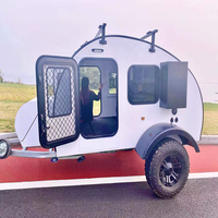 Rongtou Rv 2021, usine du Shandong, caravane teardrop tout-terrain, remorques de camping, caravane teardrop