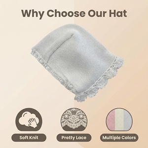 <span class=keywords><strong>Bonnet</strong></span> bébé en coton 100% tricoté à la main et brodé à la <span class=keywords><strong>machine</strong></span>, motif écossais mignon, bord festonné, design dessiné à la main, unisexe, accessoire photo de voyage - Product Image 2