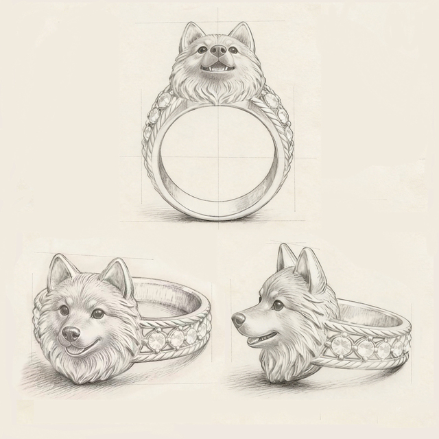 Factory Experienced Customize Silver and Gold Jewelry Pet Cat Dog Puppy Kitten Animal Personalize Fine Jewelry Custom