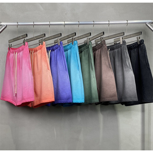 Pantaloncini Casual da Uomo in Cotone Lavato con Sfumature, Elastico in Vita, 330G, per Adulti, Estivi - Product Image 1