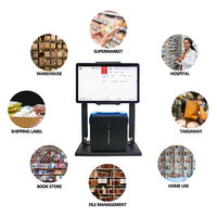 Support d'imprimante thermique pour étiquettes de reçus de restaurant Support réglable pour ipad de 7.9 à 12.9 pouces