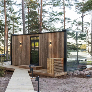 Nhà ở mô-đun tiền chế, kiểu nhà thuyền ven hồ, cabin nhỏ, container di động chống bão, nhà khách sạn, nhà ở - Product Image 1