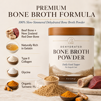 Concentré de Bouillon d'Os Premium pour Animaux – Bœuf et Cerf Légèrement Cuites – Collagène Naturel et Curcuma pour la Mobilité Articulaire et la Santé Intestinale – Vente en Gros